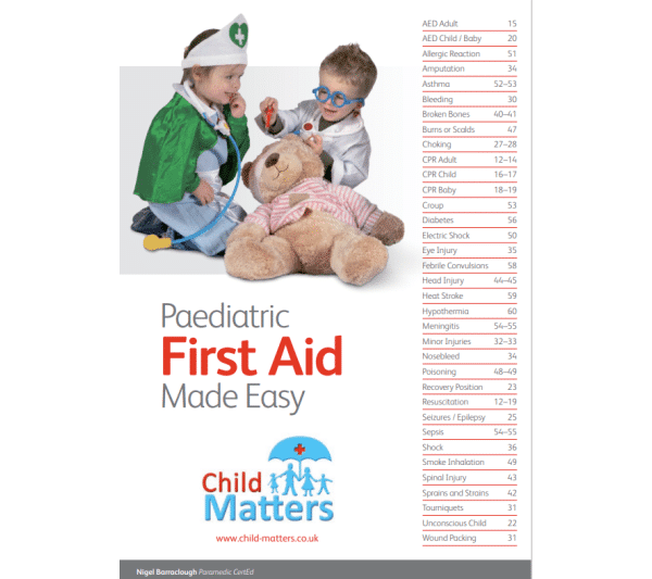 Paediatric FIrst Aid Made Easy Front Cover